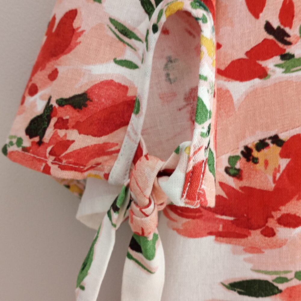 'chloe + rene' Floral Shift Dress Size L Linen blend NWOT - Picture 3 of 15